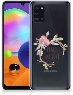 B2Ctelecom Telefoonhoesje Samsung Galaxy A31 TPU Siliconen Hoesje Boho Text