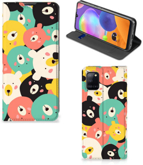 B2Ctelecom Telefoonhoesje Samsung Galaxy A31 Wallet Bookcase Bears