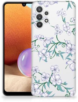 B2Ctelecom Telefoonhoesje Samsung Galaxy A32 4G Foto hoesje Blossom White