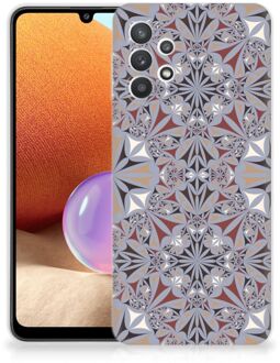 B2Ctelecom Telefoonhoesje Samsung Galaxy A32 4G Hoesje Flower Tiles