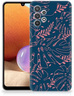 B2Ctelecom Telefoonhoesje Samsung Galaxy A32 4G Silicone Back Cover Palm Leaves