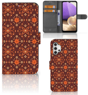 B2Ctelecom Telefoonhoesje Samsung Galaxy A32 4G Wallet Book Case Batik Brown