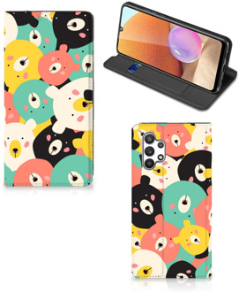 B2Ctelecom Telefoonhoesje Samsung Galaxy A32 4G Wallet Bookcase Bears