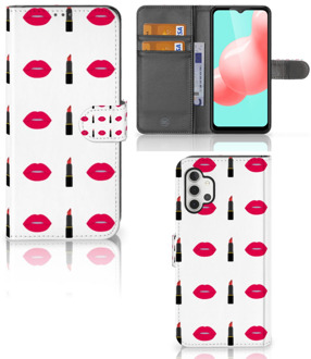 B2Ctelecom Telefoonhoesje Samsung Galaxy A32 5G Beschermhoes Lipstick Kiss