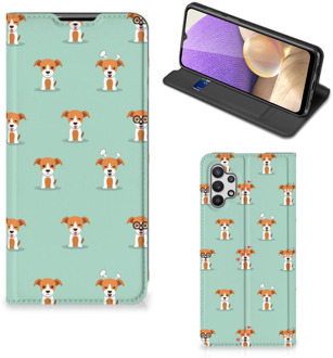 B2Ctelecom Telefoonhoesje Samsung Galaxy A32 5G Bookcase Pups