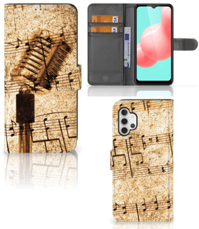 B2Ctelecom Telefoonhoesje Samsung Galaxy A32 5G Cover Ontwerpen Bladmuziek