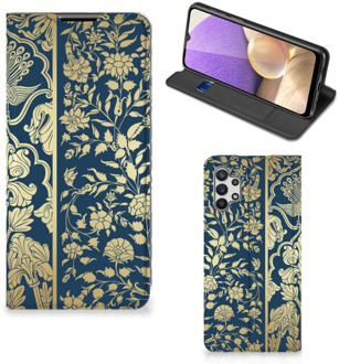 B2Ctelecom Telefoonhoesje Samsung Galaxy A32 5G Foto hoesje Golden Flowers