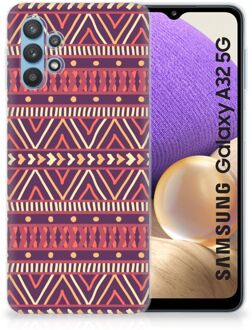 B2Ctelecom Telefoonhoesje Samsung Galaxy A32 5G Leuk TPU Backcase Aztec Purple