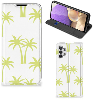 B2Ctelecom Telefoonhoesje Samsung Galaxy A32 5G Magnet Case Palmtrees