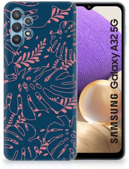 B2Ctelecom Telefoonhoesje Samsung Galaxy A32 5G Silicone Back Cover Palm Leaves