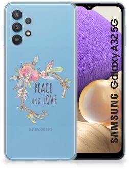 B2Ctelecom Telefoonhoesje Samsung Galaxy A32 5G TPU Siliconen Hoesje Boho Text