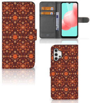 B2Ctelecom Telefoonhoesje Samsung Galaxy A32 5G Wallet Book Case Batik Brown