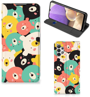 B2Ctelecom Telefoonhoesje Samsung Galaxy A32 5G Wallet Bookcase Bears