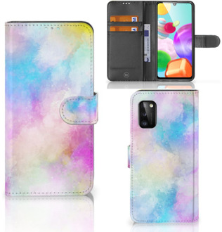 B2Ctelecom Telefoonhoesje Samsung Galaxy A41 Bookcase Personaliseren Watercolor Light