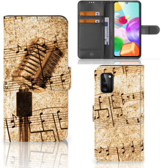 B2Ctelecom Telefoonhoesje Samsung Galaxy A41 Cover Ontwerpen Bladmuziek