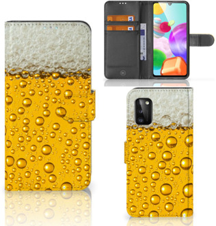 B2Ctelecom Telefoonhoesje Samsung Galaxy A41 Flip Cover Valentijn Cadeautje hem Bier