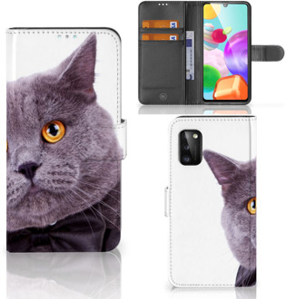 B2Ctelecom Telefoonhoesje Samsung Galaxy A41 Flipcover Case Kat