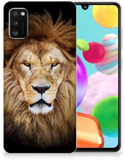 B2Ctelecom Telefoonhoesje Samsung Galaxy A41 Hippe Hoesjes Customize Super als Vaderdag Cadeau Leeuw