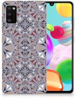 B2Ctelecom Telefoonhoesje Samsung Galaxy A41 Hoesje Flower Tiles