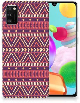 B2Ctelecom Telefoonhoesje Samsung Galaxy A41 Leuk TPU Backcase Aztec Purple