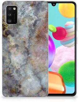 B2Ctelecom Telefoonhoesje Samsung Galaxy A41 Leuk TPU Backcase Marmer Grijs