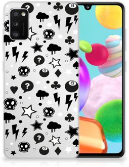 B2Ctelecom Telefoonhoesje Samsung Galaxy A41 Silicone Back Cover Silver Punk