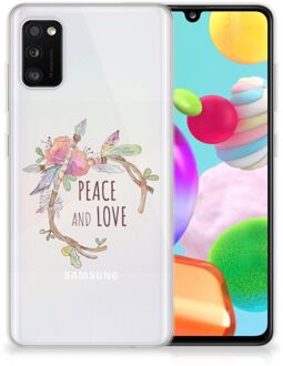 B2Ctelecom Telefoonhoesje Samsung Galaxy A41 TPU Siliconen Hoesje Boho Text