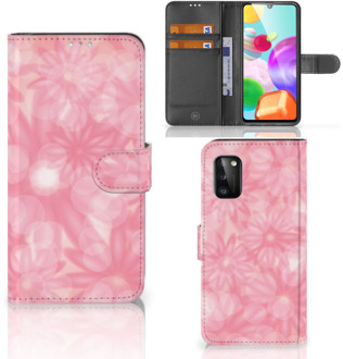 B2Ctelecom Telefoonhoesje Samsung Galaxy A41 Wallet Case Spring Flowers