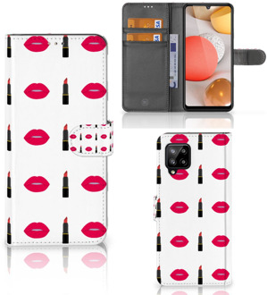 B2Ctelecom Telefoonhoesje Samsung Galaxy A42 5G Beschermhoes Lipstick Kiss