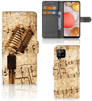 B2Ctelecom Telefoonhoesje Samsung Galaxy A42 5G Cover Ontwerpen Bladmuziek