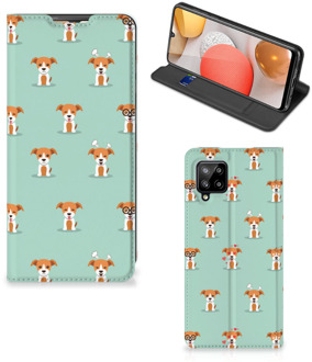 B2Ctelecom Telefoonhoesje Samsung Galaxy A42 Bookcase Pups