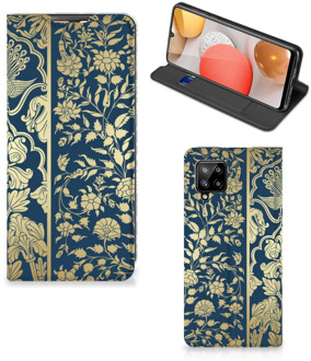 B2Ctelecom Telefoonhoesje Samsung Galaxy A42 Foto hoesje Golden Flowers