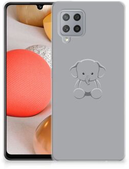 B2Ctelecom Telefoonhoesje Samsung Galaxy A42 Hippe Hoesjes Baby Olifant