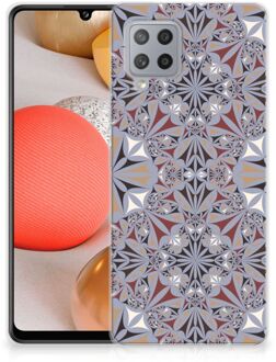 B2Ctelecom Telefoonhoesje Samsung Galaxy A42 Hoesje Flower Tiles