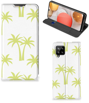 B2Ctelecom Telefoonhoesje Samsung Galaxy A42 Magnet Case Palmtrees