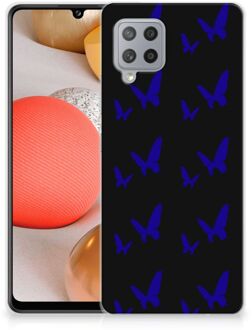 B2Ctelecom Telefoonhoesje Samsung Galaxy A42 TPU Silicone Hoesje Vlinder Patroon