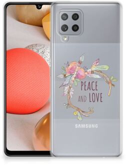 B2Ctelecom Telefoonhoesje Samsung Galaxy A42 TPU Siliconen Hoesje Boho Text