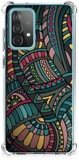 B2Ctelecom Telefoonhoesje  Samsung Galaxy A52 4G/5G Telefoon Hoesje met transparante rand Aztec