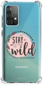 B2Ctelecom Telefoonhoesje  Samsung Galaxy A52 4G/5G Telefoontas met transparante rand Boho Stay Wild