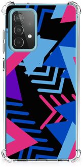 B2Ctelecom Telefoonhoesje  Samsung Galaxy A52 4G/5G TPU Case met transparante rand Funky Triangle