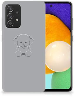 B2Ctelecom Telefoonhoesje Samsung Galaxy A52 (5G/4G) Hippe Hoesjes Baby Olifant