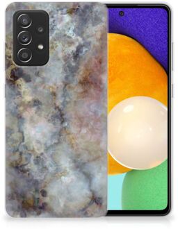 B2Ctelecom Telefoonhoesje Samsung Galaxy A52 (5G/4G) Leuk TPU Backcase Marmer Grijs