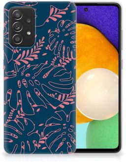 B2Ctelecom Telefoonhoesje Samsung Galaxy A52 (5G/4G) Silicone Back Cover Palm Leaves