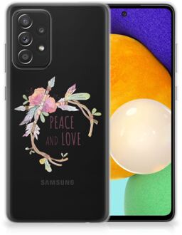 B2Ctelecom Telefoonhoesje Samsung Galaxy A52 (5G/4G) TPU Siliconen Hoesje Boho Text