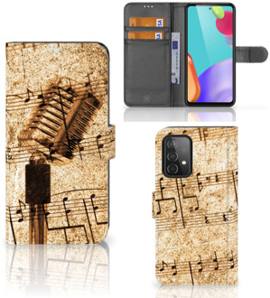 B2Ctelecom Telefoonhoesje Samsung Galaxy A52 Cover Ontwerpen Bladmuziek