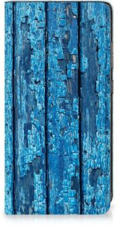 B2Ctelecom Telefoonhoesje Samsung Galaxy A52 Magnet Case Wood Blue