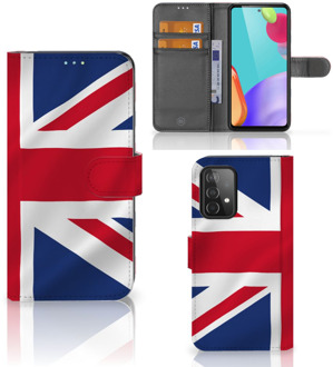 B2Ctelecom Telefoonhoesje Samsung Galaxy A52 Wallet Book Case Groot-Brittannië