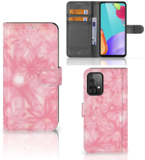 B2Ctelecom Telefoonhoesje Samsung Galaxy A52 Wallet Book Case Spring Flowers