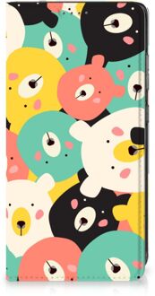 B2Ctelecom Telefoonhoesje Samsung Galaxy A52 Wallet Bookcase Bears