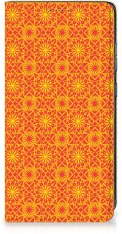 B2Ctelecom Telefoonhoesje Samsung Galaxy A52 Wallet Case Batik Orange